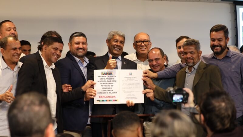 Com mais de R$135 milhões em investimentos, sete municípios baianos são contemplados com obras em infraestrutura e educação