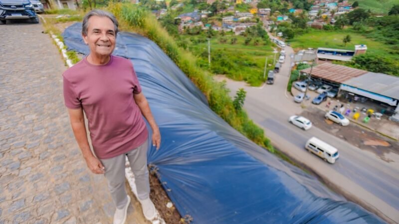 Prefeito Carlos Santana inicia maior obra de contenção de encostas da história do Ipojuca