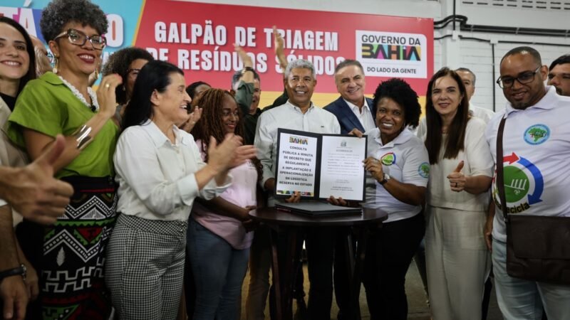 Unidade de triagem para cooperativas de reciclagem amplia inclusão produtiva e fortalece agenda ambiental na Bahia