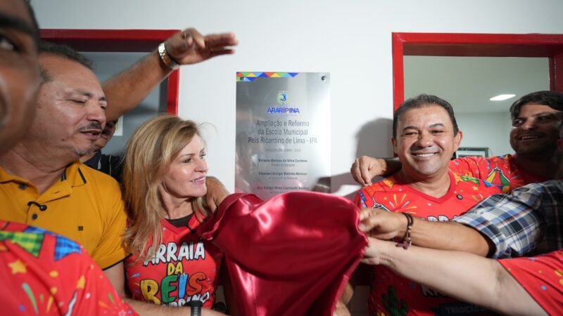 Após ampliação, prefeito Evilásio Mateus entrega nova Escola Reis Ricardino na Serra do IPA