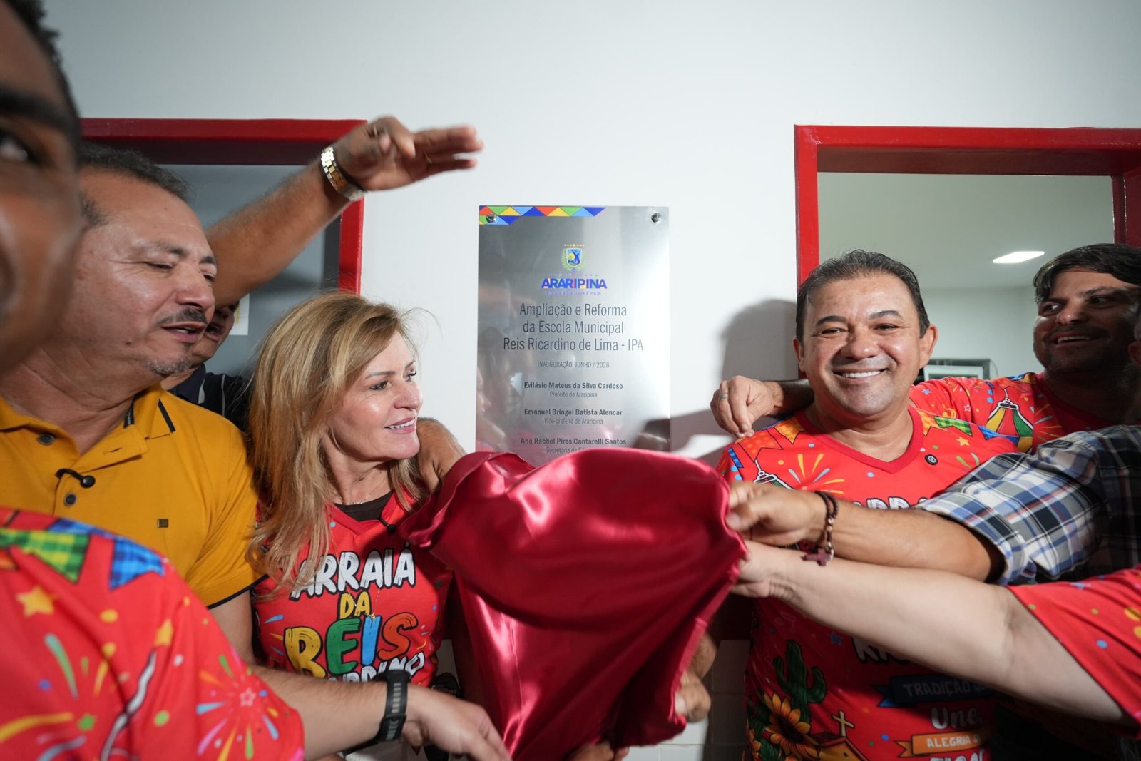 Após ampliação, prefeito Evilásio Mateus entrega nova Escola Reis Ricardino na Serra do IPA