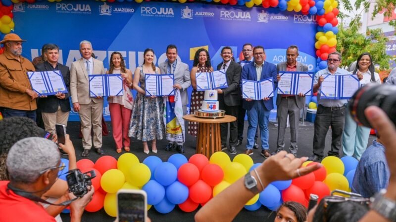 Na festa dos 148 anos Juazeiro Prefeito Andrei anuncia dezenas de obras e inaugurações neste mês, consolidando um novo ciclo de desenvolvimento para o município