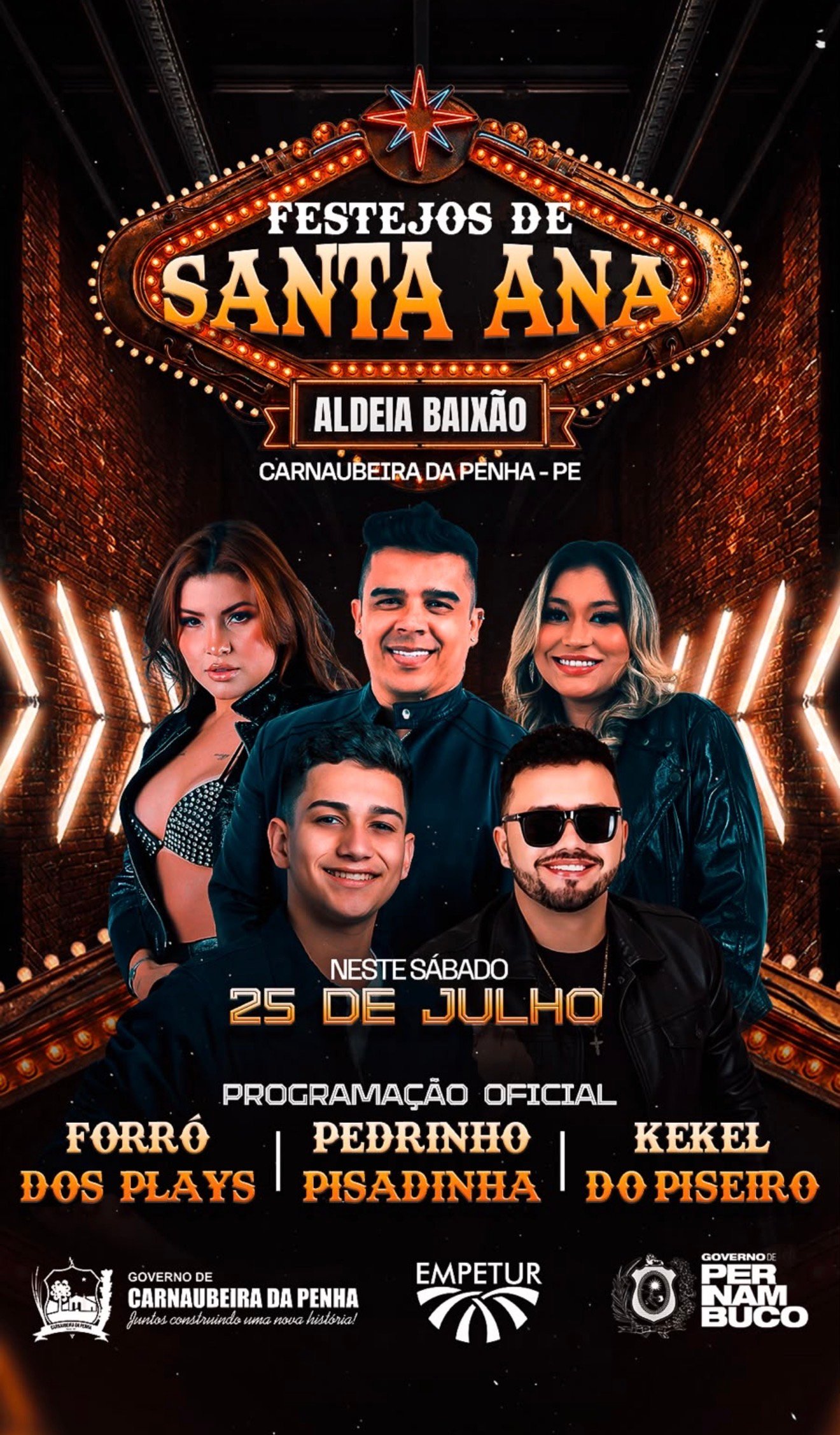 Festejos de Santa Ana agitam a Aldeia Baixão com grande programação musical em Carnaubeira da Penha