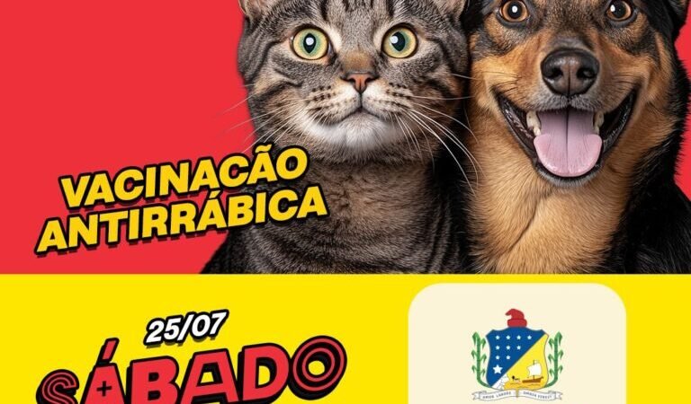 PROJUA NA SAÚDE: Juazeiro realiza Dia D de Vacinação Antirrábica neste sábado (25), na Praça da Bandeira