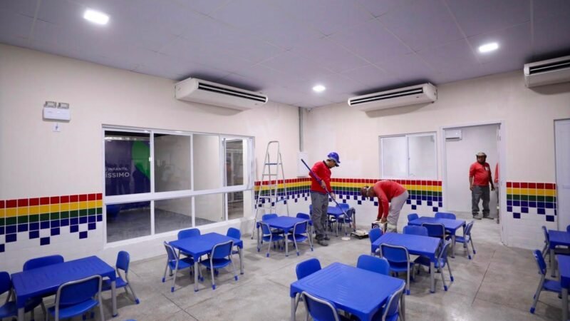 Governo de Pernambuco amplia acesso à educação com quase 100% de finalização de creche em Águas Belas e avanço de obras em Petrolândia