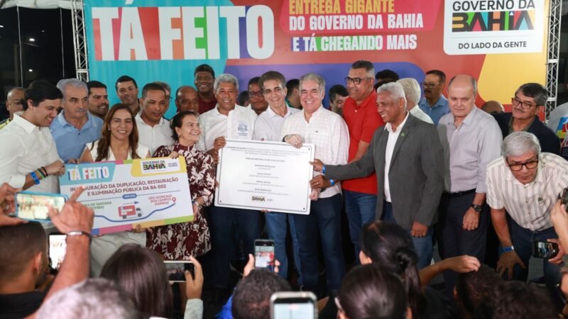 Duplicação da BA-502 amplia mobilidade e impulsiona desenvolvimento entre Feira de Santana e São Gonçalo dos Campos