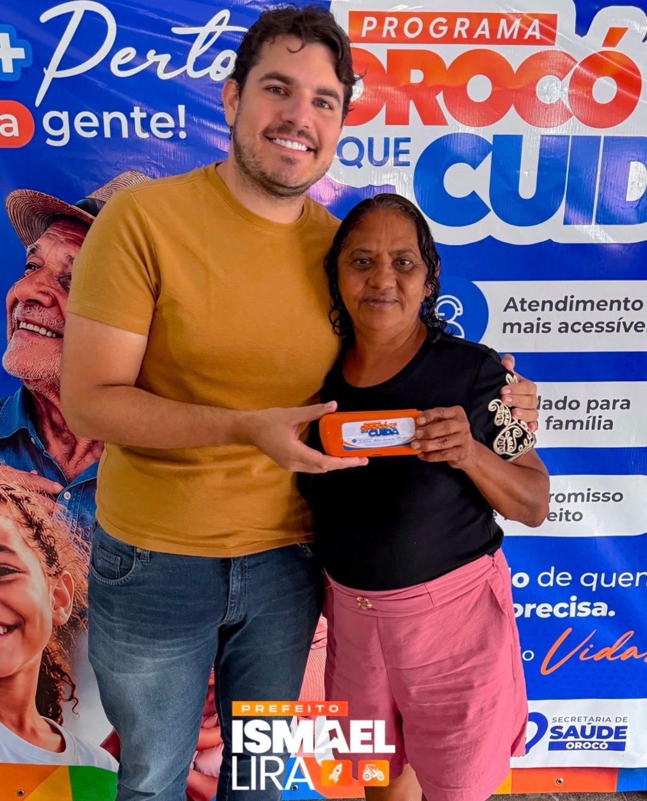 Prefeito Ismael Lira celebra entrega de mais de 500 óculos gratuitos pelo programa Orocó que Cuida