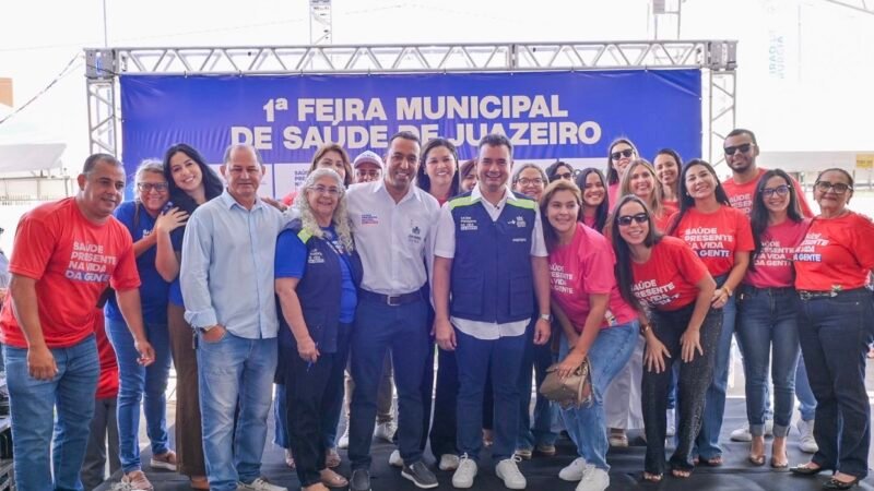Feira Municipal de Saúde transforma atendimento em Juazeiro e prefeito Andrei Gonçalves anuncia novos investimentos para a cidade