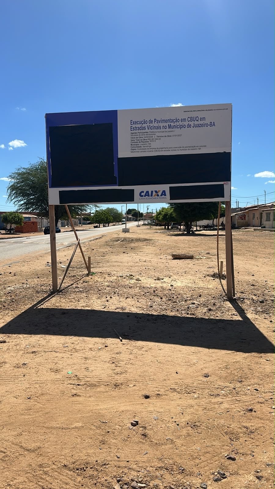 Prefeitura de Juazeiro adequa placas de obras em cumprimento à legislação eleitoral