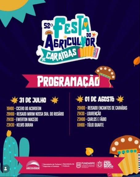 Prefeitura de Arcoverde celebra tradição e realiza a 52ª Festa do Agricultor de Caraíbas