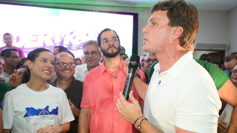 Miguel Coelho, Raquel Lyra e Túlio Gadelha participam de lançamento da pré-candidatura de Guiga Nunes em Vicência