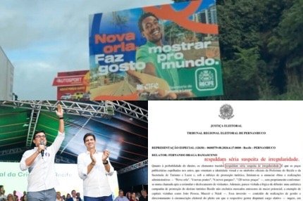 Prefeitura do Recife na mira da Justiça Eleitoral: campanha com outdoors com obras de João Campos espalhados pelo interior, tem “sérias suspeitas de irregularidade”