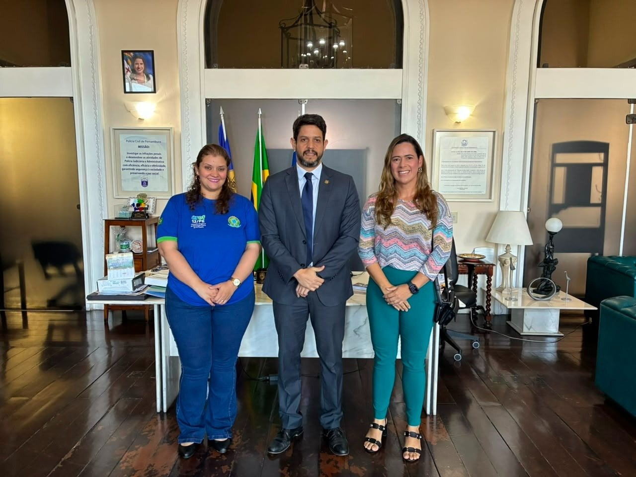 CREF12/PE se reúne com novo Chefe da Polícia Civil em Pernambuco