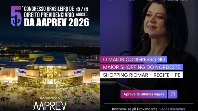 Tallyta Bione lidera mais uma edição do Congresso Brasileiro de Direito Previdenciário da AAPREV