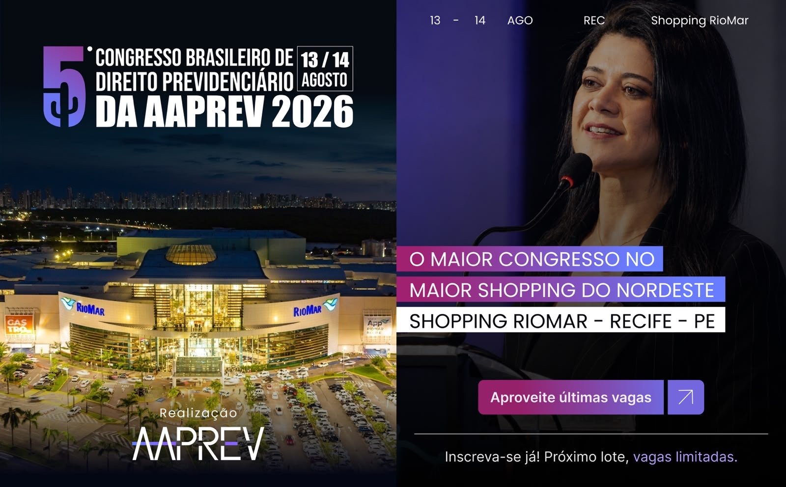 Tallyta Bione lidera mais uma edição do Congresso Brasileiro de Direito Previdenciário da AAPREV