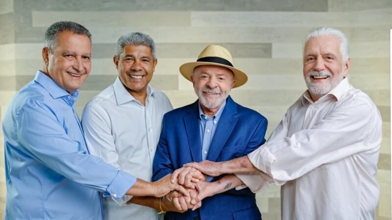 Com apoio de Lula, Jerônimo chega a 46%, aponta pesquisa Opnus/BNews divulgada nesta segunda-feira (24), contra 38% de ACM Neto   