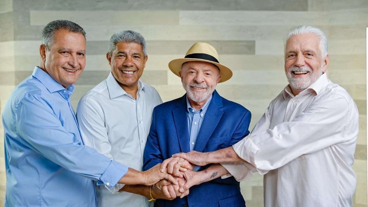 Com apoio de Lula, Jerônimo chega a 46%, aponta pesquisa Opnus/BNews divulgada nesta segunda-feira (24), contra 38% de ACM Neto   