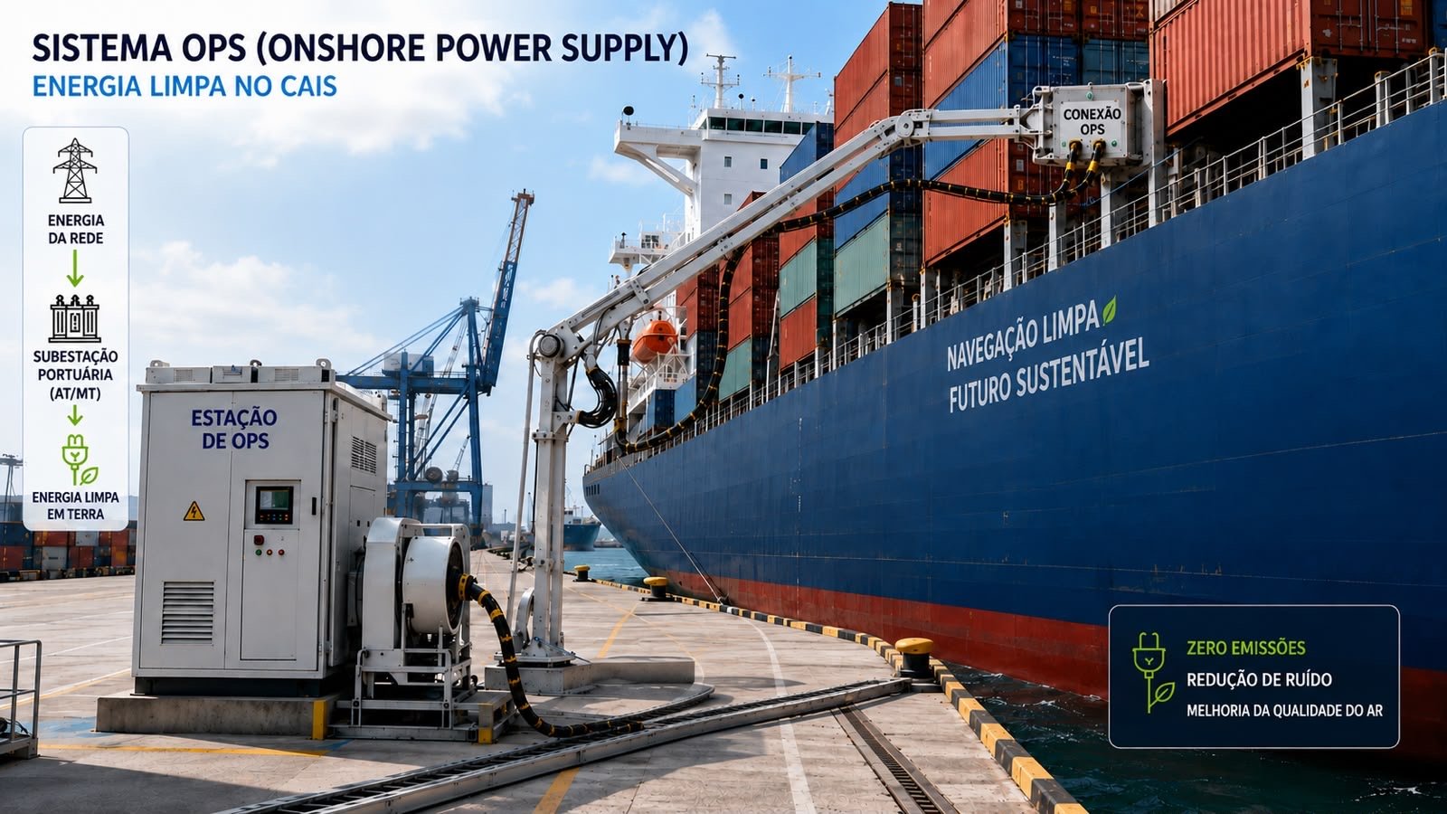 Suape inicia estudos para fornecer energia renovável a navios atracados