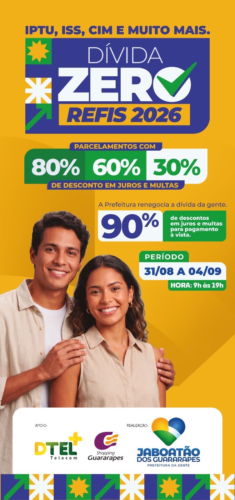 Prefeitura amplia oportunidades para contribuintes na última chamada do Refis 2026 no Shopping Guararapes