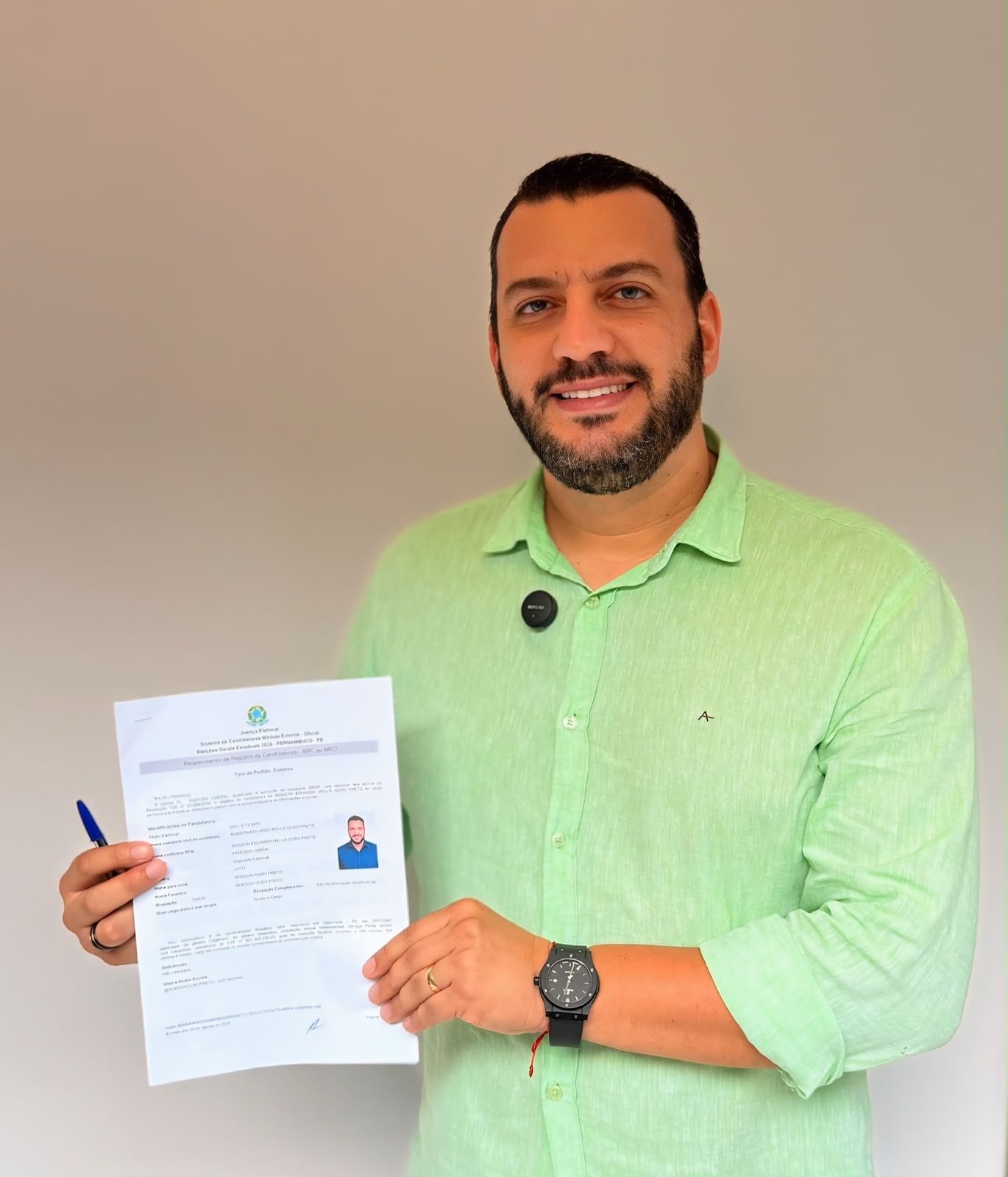 Robson Ouro Preto é oficializado pelo PL como candidato a deputado estadual em Pernambuco