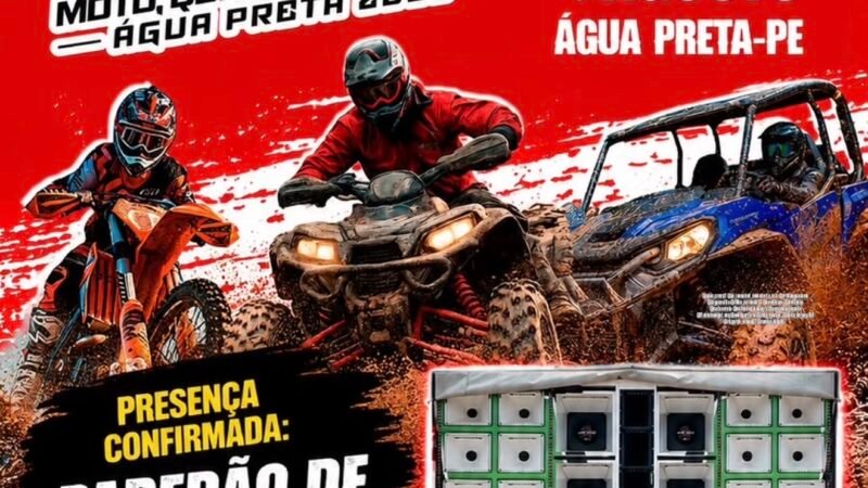 Água Preta recebe a “Trilha Água Lama” com muita adrenalina, lama e aventura no dia 16 de agosto