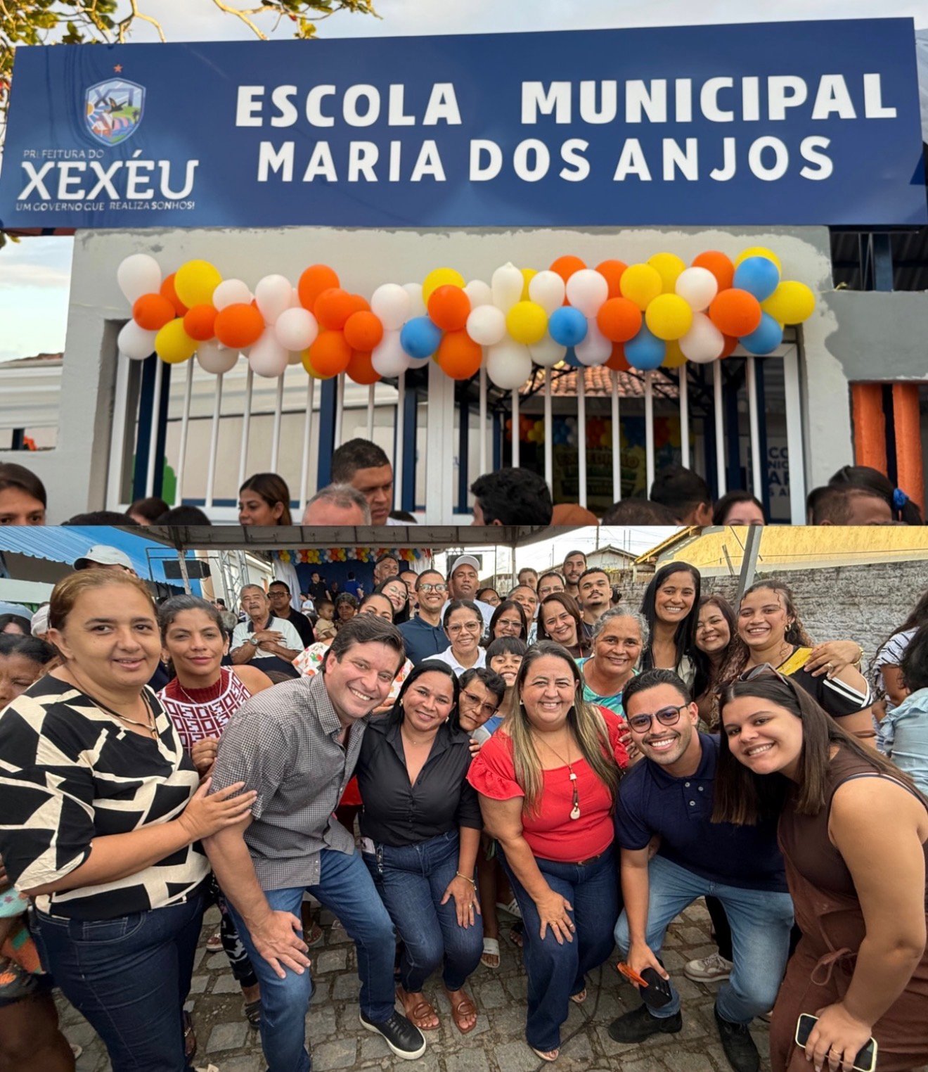 Prefeito Thiago de Miel inaugura requalificação da Escola Maria dos Anjos