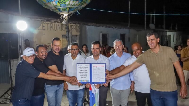 “Estamos construindo uma nova história para o interior de Juazeiro”: Andrei assina ordem de serviço que garante 100% de pavimentação de Juremal dentro do Projua