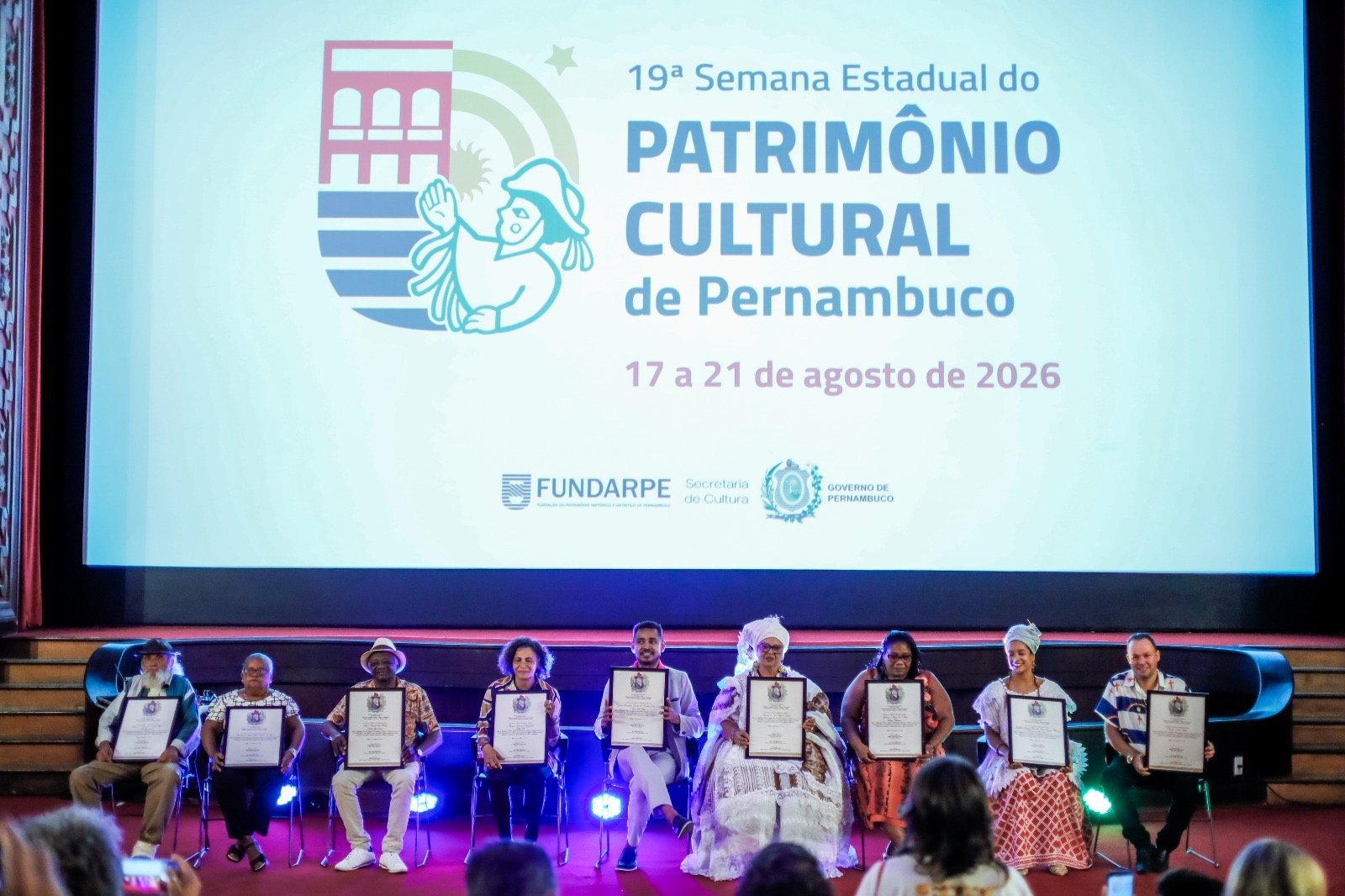 Governo de Pernambuco diploma dez novos Patrimônios Vivos do Estado e celebra a cultura popular
