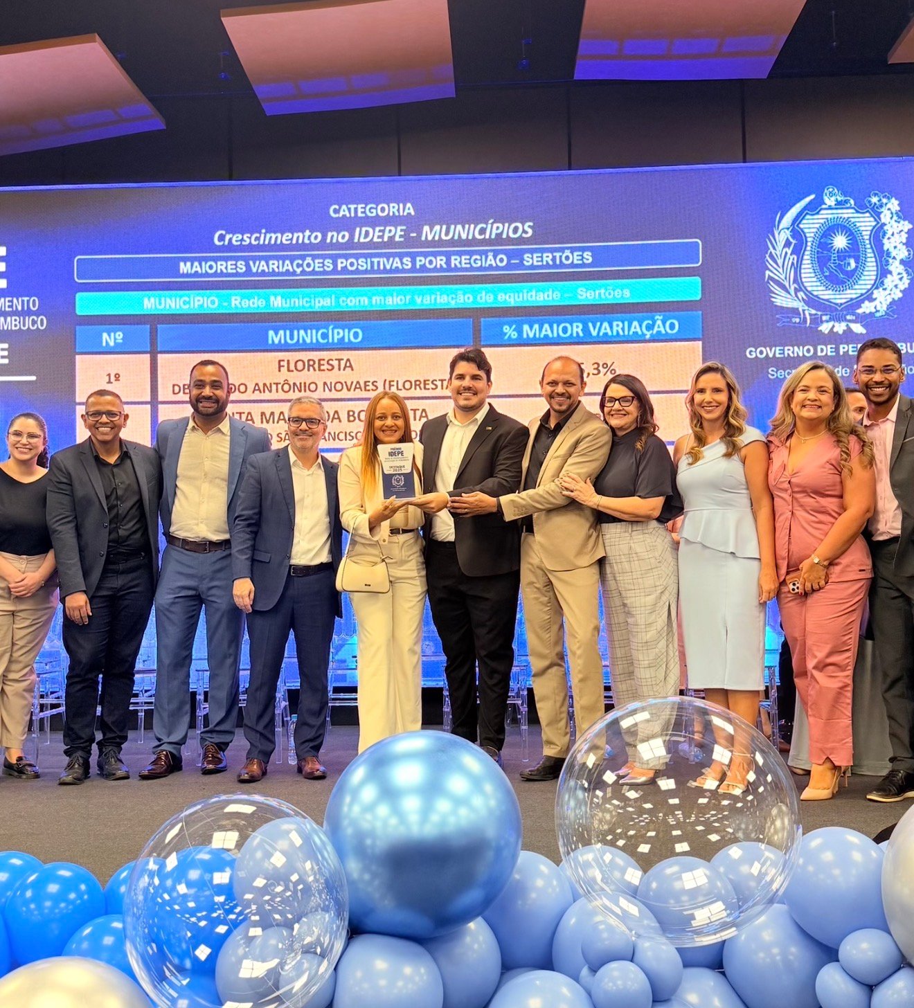 Orocó recebe premiação por evolução na educação pública municipal