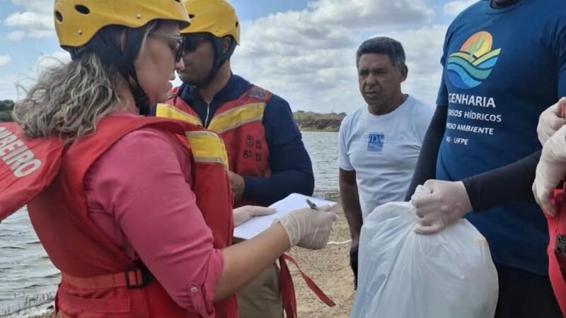 UFPE realiza estudo de campo no Açude Barra para avaliar qualidade da água e fortalecer pesquisas acadêmicas em Sertânia