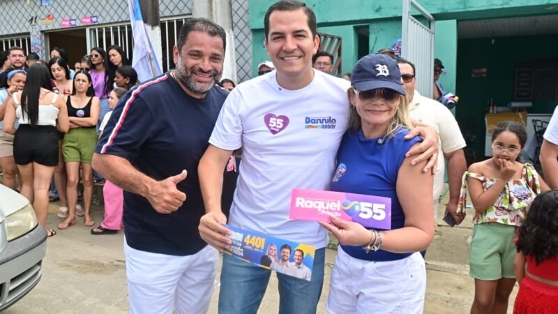 Prefeita Delegada Thatianne promove grande adesivaço e carreata ao lado do deputado estadual Dannilo Godoy