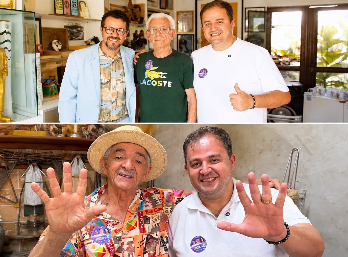 Anderson Luiz recebe apoio de ícones da cultura popular e Patrimônios Vivos de Caruaru