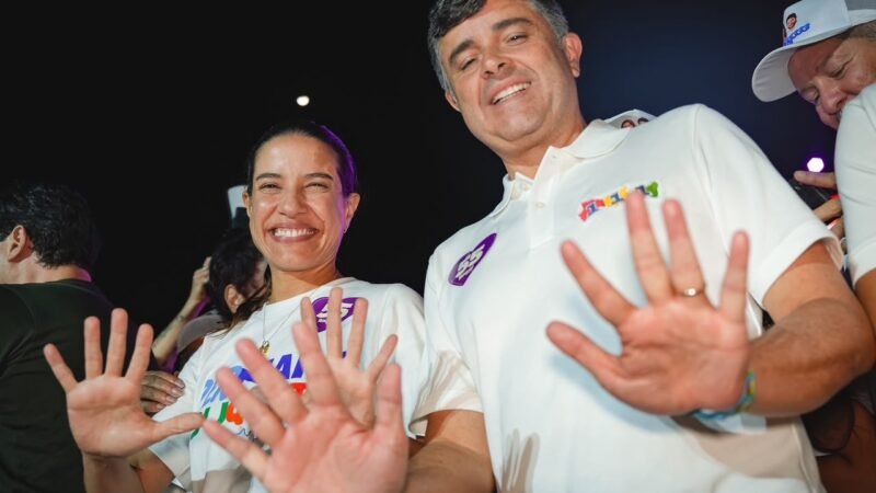 Em grande mobilização em Itapissuma, Raquel Lyra e Eduardo da Fonte fortalecem parceria por mais desenvolvimento no Estado