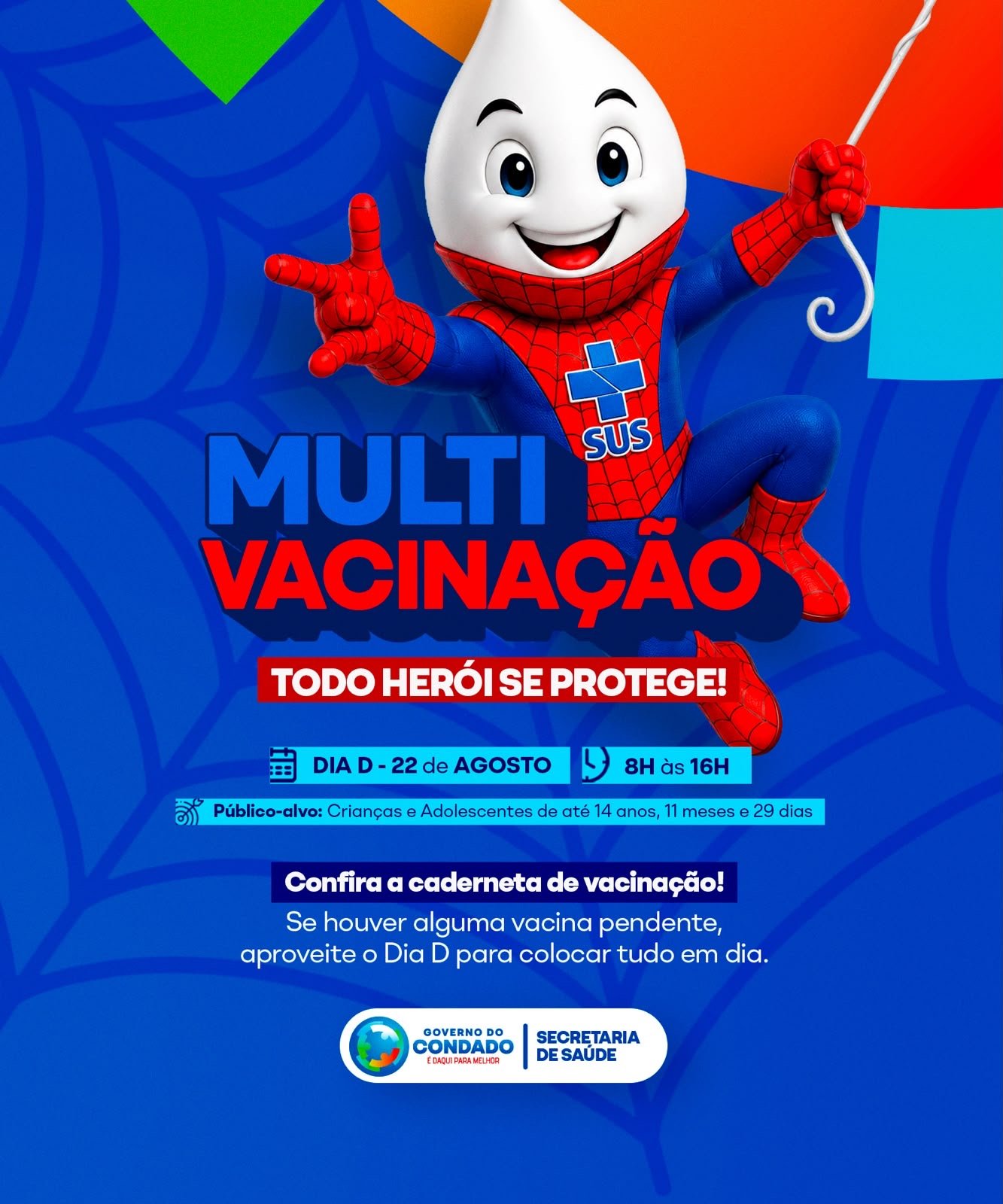Condado promove Dia D de Multivacinação neste sábado em todas as unidades de saúde