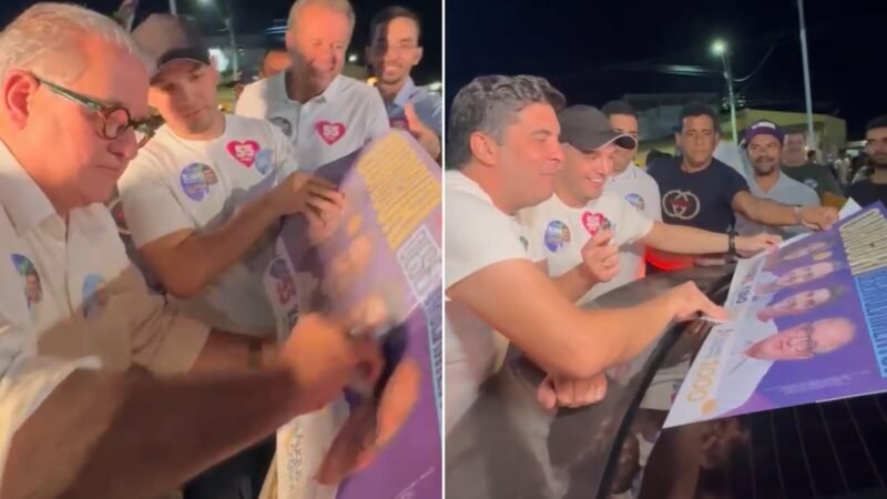 Victor Coelho promove adesivaço de carros com Kaio Maniçoba e Augusto Coutinho em Ouricuri