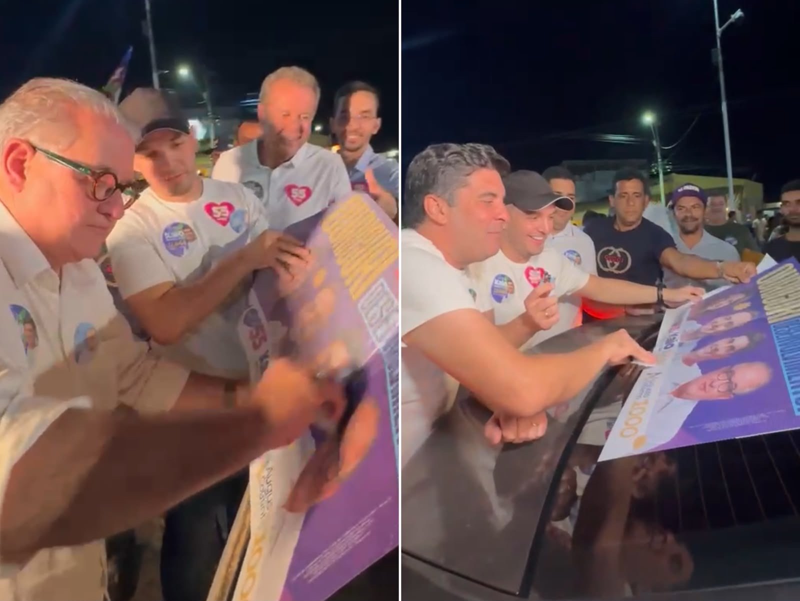 Victor Coelho promove adesivaço de carros com Kaio Maniçoba e Augusto Coutinho em Ouricuri