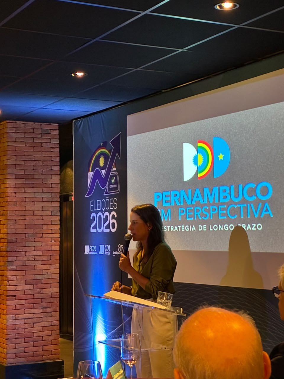 Raquel detalha o que já fez e apresenta novas propostas para o Centro do Recife durante encontro promovido pela CDL e Sindilojas