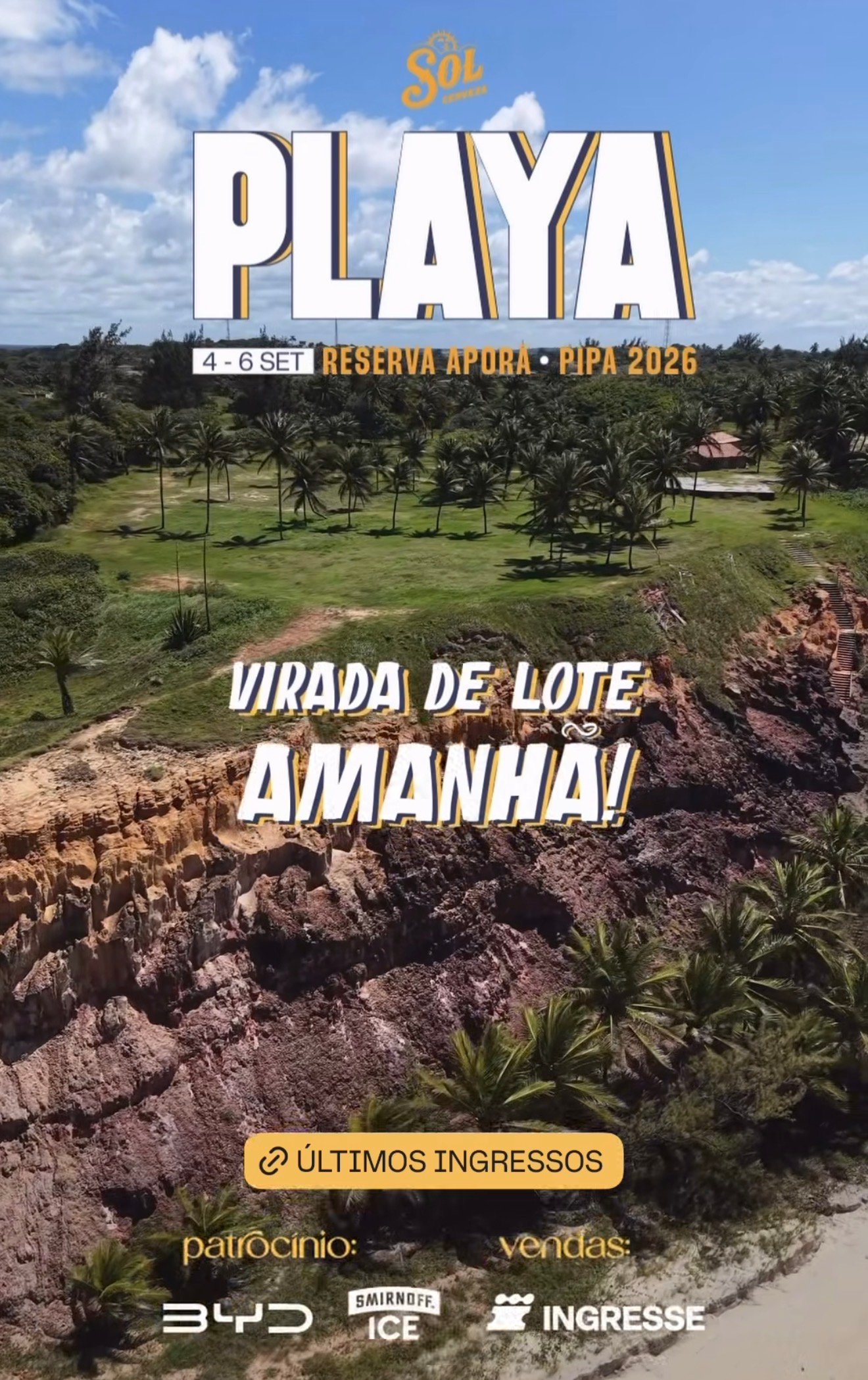 Playa Pipa anuncia virada de lote e últimos ingressos para edição 2026