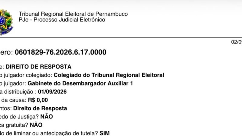 Daniel Coelho obtém decisão favorável contra o deputado estadual Romero Albuquerque na Justiça