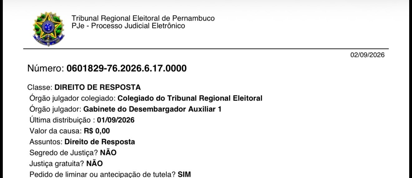 Daniel Coelho obtém decisão favorável contra o deputado estadual Romero Albuquerque na Justiça
