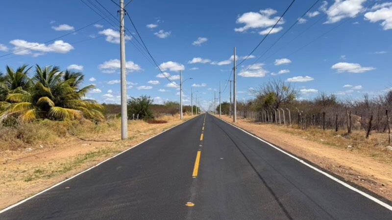 Pavimentação qualifica acesso entre comunidades em Sobradinho e Ibicaraí
