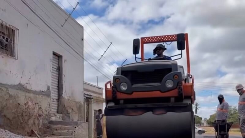 Gestão Calby avança com pavimentação asfáltica e melhora mobilidade urbana em Belém do São Francisco