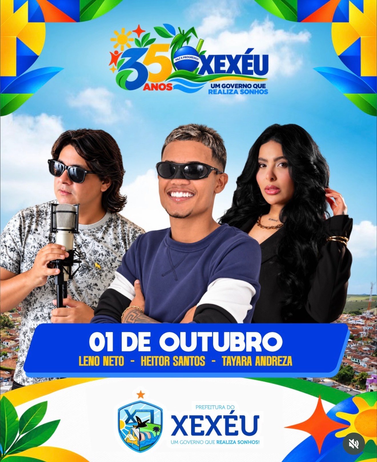Xexéu celebra aniversário de 35 anos com grande programação dia 1° de outubro