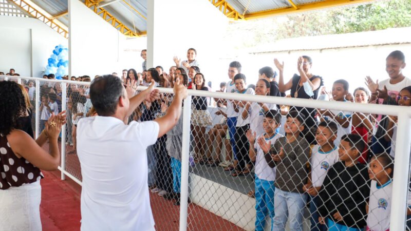 Há mais de 10 anos sem reforma, quadra da Escola Haydée Fonseca é requalificada pela Prefeitura de Juazeiro