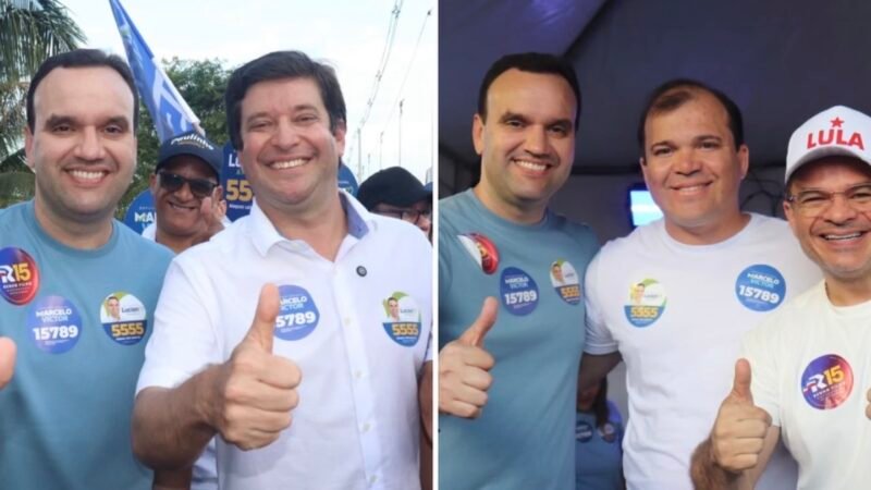 Em Campestre-AL, Thiago de Miel e o vereador Mazinho reúnem multidão em passeata e comício