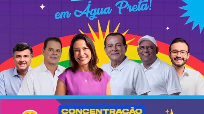 Comício e caminhada da vitória movimentam Água Preta nesta quinta-feira