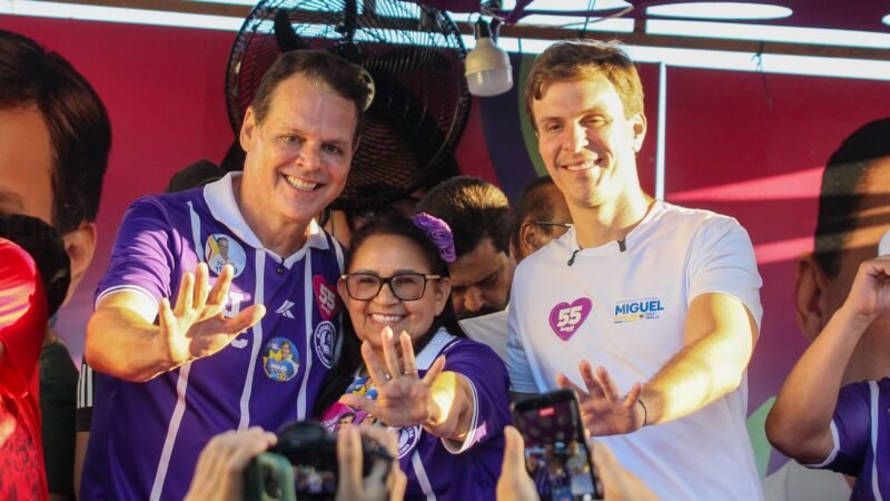 Miguel Coelho e France Hacker mobilizam 2 mil pessoas e reforçam parceria com Dona Graça em Catende