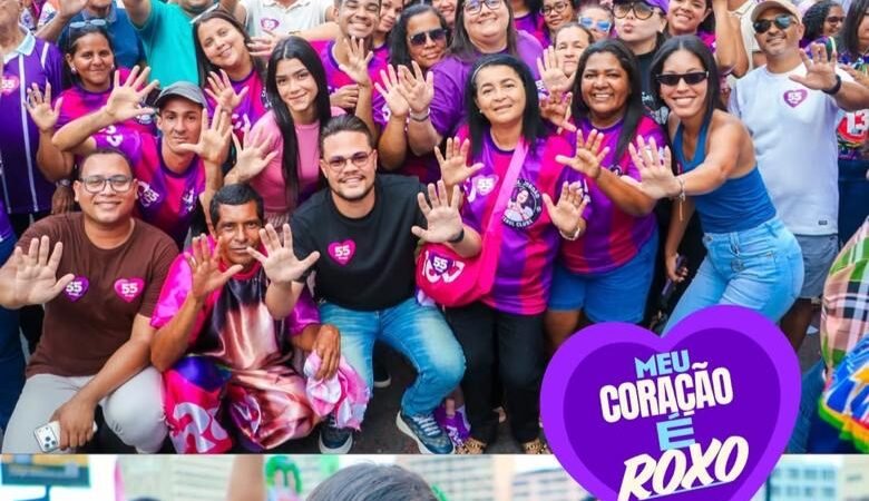 Ribeirão mostra força e leva a “tropa roxa” para o palanque de Raquel Lyra