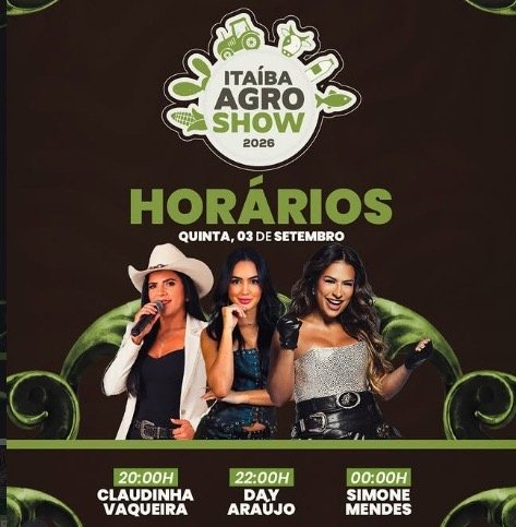 Itaíba Agroshow abre nesta quinta com Simone Mendes e expectativa de movimentar mais de R$ 15 milhões
