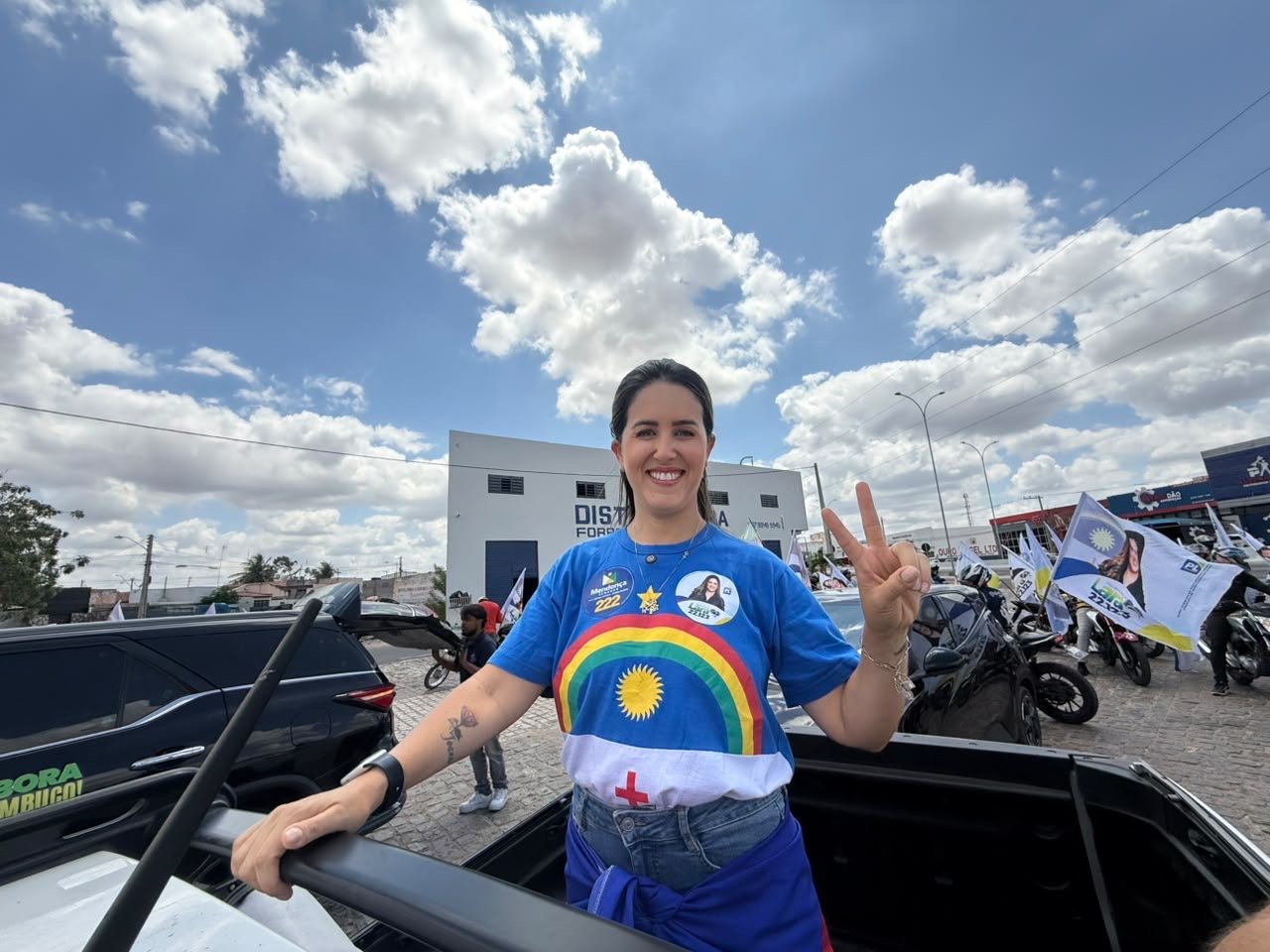 “O que vimos nas ruas foi a vontade do povo pela mudança na política. Nós vamos vencer.” diz Lara durante motocarreata do 22 em Petrolina